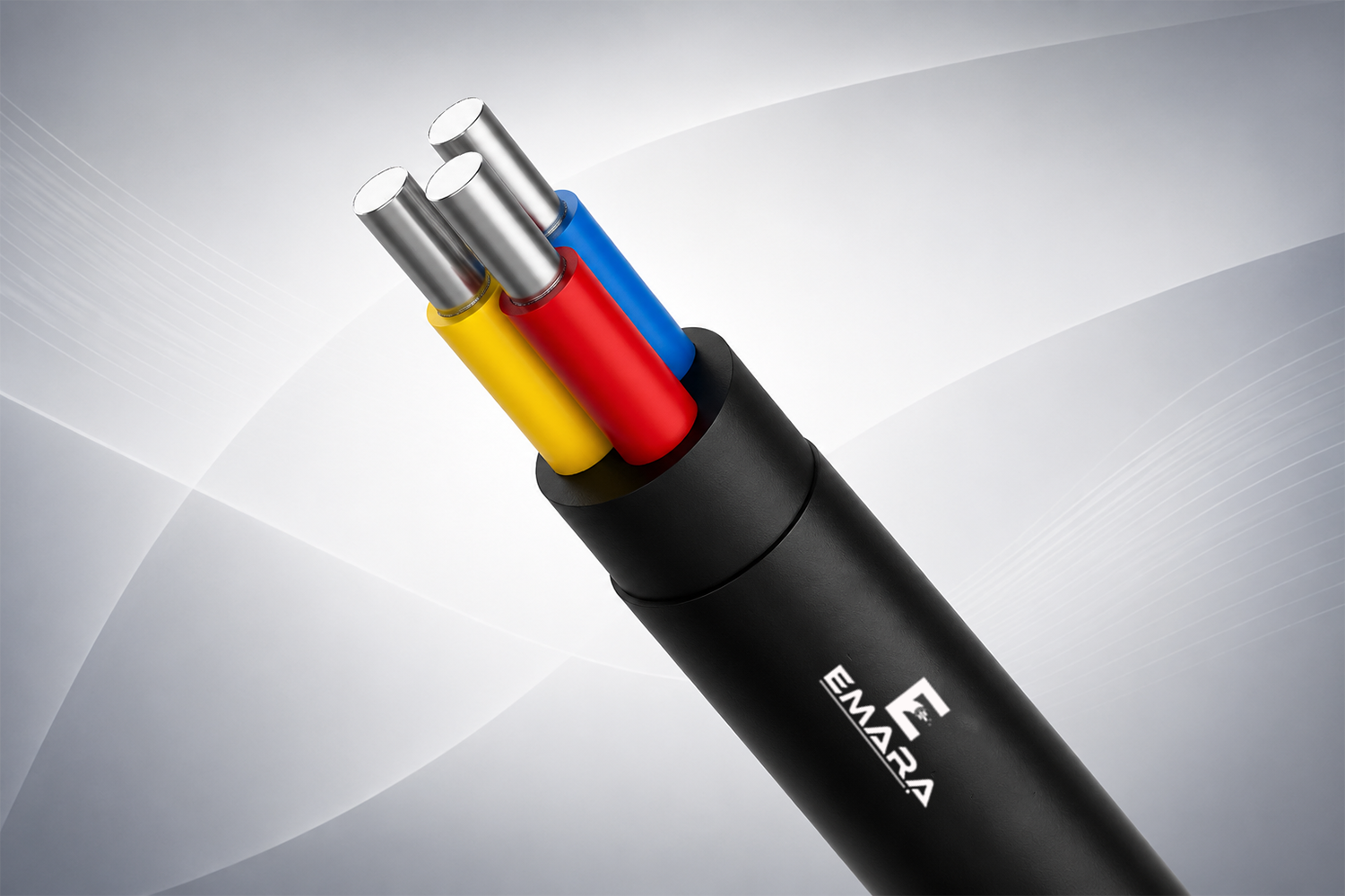 Multi Core Round Solid Aluminium Cables Unarmored